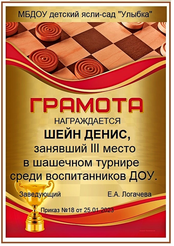 Шейн шашки 2023